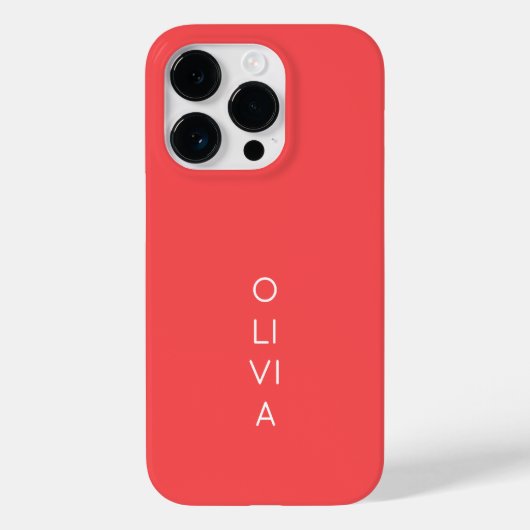 Custom Modern Coral Minimalist Case-Mate iPhoneケース (裏面)
