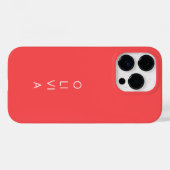 Custom Modern Coral Minimalist Case-Mate iPhoneケース (裏面 (横))