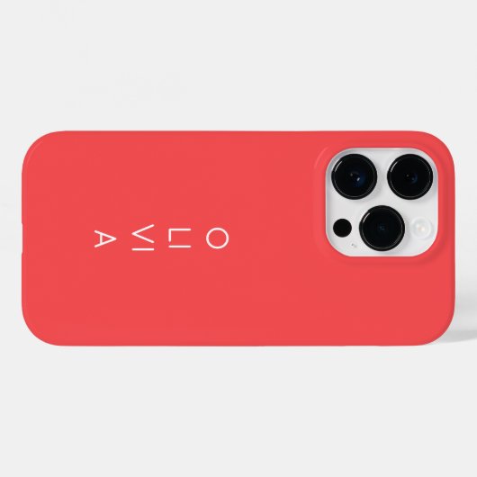 Custom Modern Coral Minimalist Case-Mate iPhoneケース (裏面 (横))