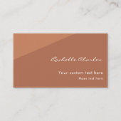 Custom Modern Elegant Copper QR Code Professional 名刺 (正面)