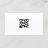 Custom Modern Elegant Minimal Template QR Code 名刺 (裏面)