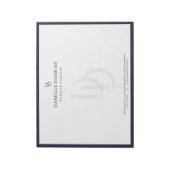 Custom Modern Elegant Navy Wedding Planner  ノートパッド (回転)