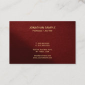 Custom Modern Elegant Professional Template 名刺 (裏面)