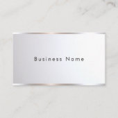 Custom Modern Elegant Professional Template Silver 名刺 (正面)