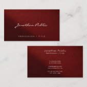 Custom Modern Elegant Simple Typography Script 名刺 (正面/裏面)