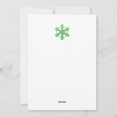 Custom Modern Foil Gold Christmas Holiday Card シーズンカード (裏面)