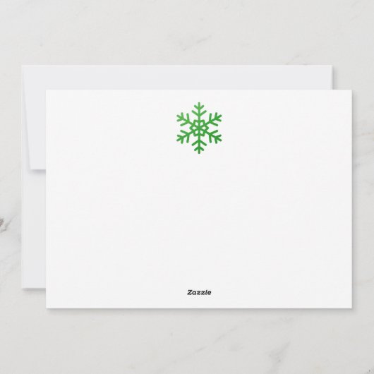 Custom Modern Fun Christmas Holiday Card  シーズンカード (裏面)