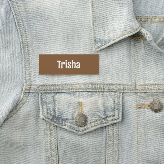 Custom Modern Fun Coffee Shop Employee ID 名札 (インサイチュ)