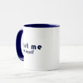Custom Modern JUST ME Inspirational Self Care マグカップ (正面左)