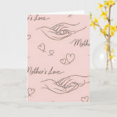 Custom Modern Line Art Mother's Day カード (黄色い花)