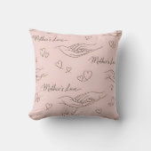 Custom Modern Line Art Mother's Day クッション (正面)