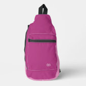 Custom Modern Magenta Minimalist スリングバッグ (正面)