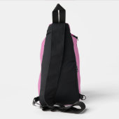 Custom Modern Magenta Minimalist スリングバッグ (裏面)