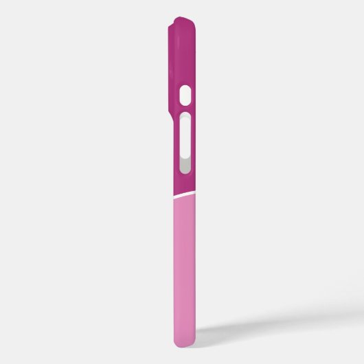 Custom Modern Magenta Pink Minimalist Case-Mate iPhoneケース (裏面 / 左)