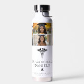 Custom Modern Medical School Doctor Graduation ウォーターボトル (左面)