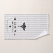 Custom Modern Medical School Doctor Graduation ハンドタオル (ハンドタオル)