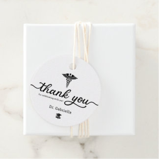 Custom Modern Medical School Doctor Graduation フェイバータグ