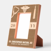 Custom Modern Medical School Doctor Graduation Eng レーザー彫刻フレーム (左)
