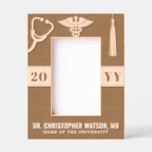Custom Modern Medical School Doctor Graduation Eng レーザー彫刻フレーム (正面)