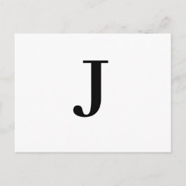 Custom Modern Minimalist Alphabet Design ポストカード