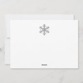 Custom Modern Minimalist Christmas Holiday Card シーズンカード (裏面)
