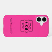 Custom Modern Minimalist Logo Business Branding iP iPhone 16ケース (裏面横)