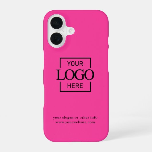 Custom Modern Minimalist Logo Business Branding iP iPhone 16ケース (裏面)