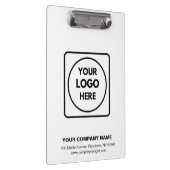 Custom Modern Minimalist Logo clipboard クリップボード (右)