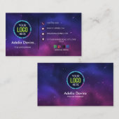 Custom Modern Minimalist Logo for Social Media & 名刺 (正面/裏面)