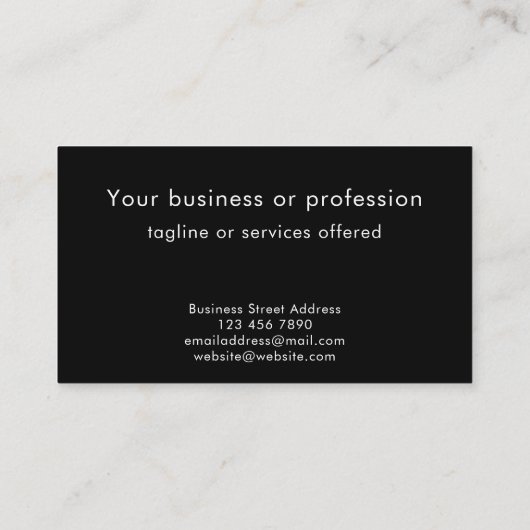 Custom Modern Minimalist Technology Professional 名刺 (裏面)