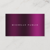Custom Modern Professional Elegant Template Purple 名刺 (正面)