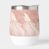 Custom Modern Rose Quartz Marble Gold (左面)