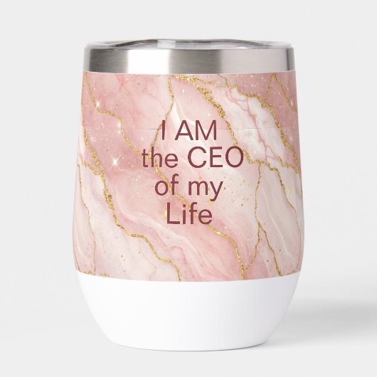 Custom Modern Rose Quartz Marble Gold (背面)