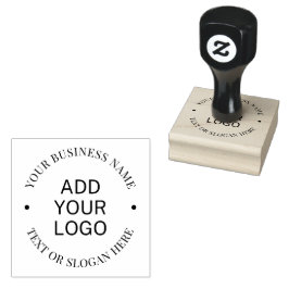 Custom Modern Round Business Logo Promotional ラバースタンプ