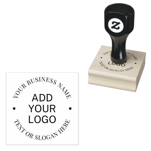 Custom Modern Round Business Logo Promotional ラバースタンプ (押印)