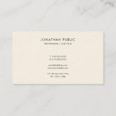 Custom Modern Simple Easy to Make Template Luxury 名刺 (裏面)