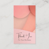 Custom Modern Style Business Thank You Card Insert 名刺 (正面)