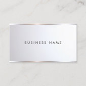 Custom Modern Stylish Professional Silver Template 名刺 (正面)