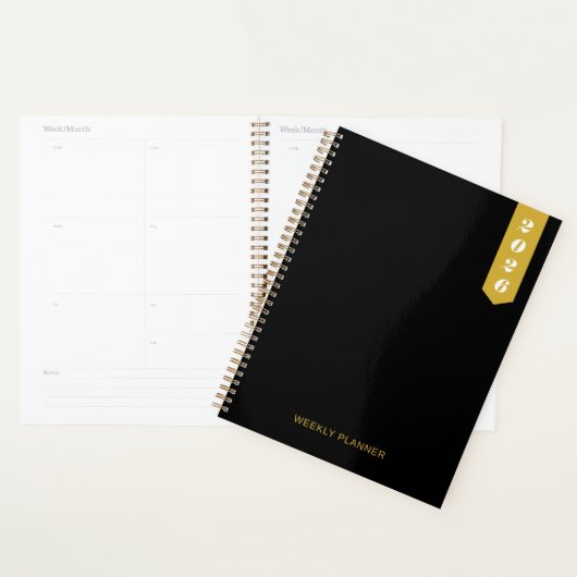 Custom Modern Text Stylish WEEKLY PLANNER プランナー手帳 (ディスプレー)
