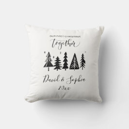 custom modren boho christmas pillow for couples クッション