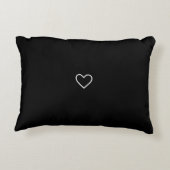 Custom Mom Chaos Funny Black & White Throw Pillow アクセントクッション (裏面)