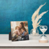 Custom Mom Established Elegant Script Photo フォトプラーク (インサイチュ)