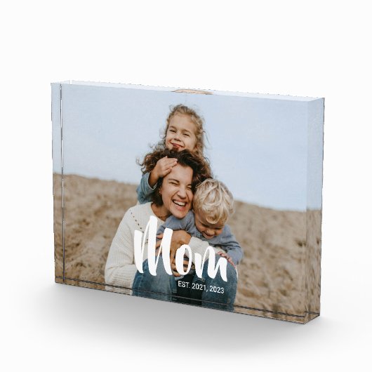Custom Mom Established Modern Script フォトブロック (右)