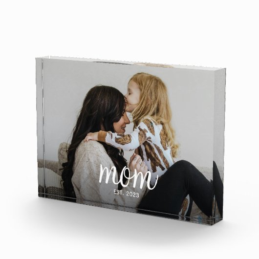 Custom Mom Established Modern Script フォトブロック (右)