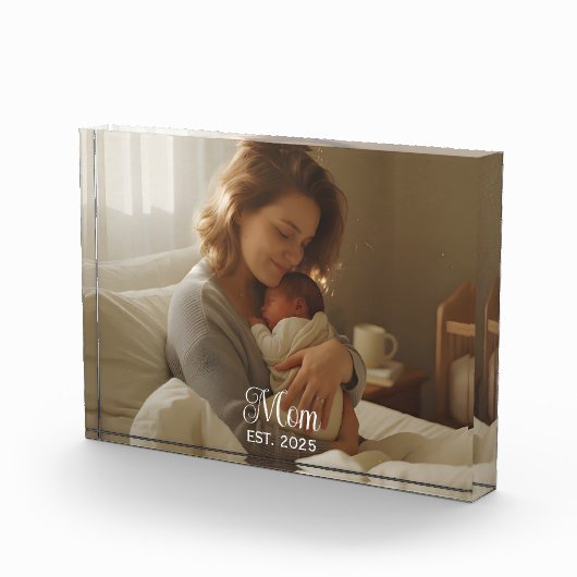 Custom Mom Established Modern Script フォトブロック (右)