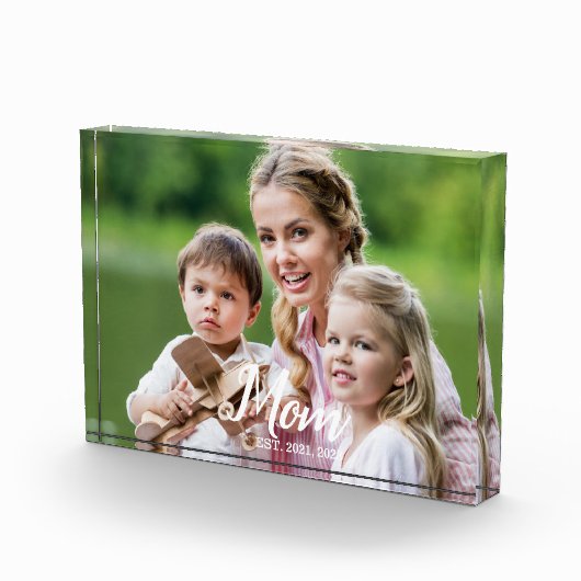 Custom Mom Established Modern Script  フォトブロック (右)