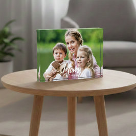 Custom Mom Established Modern Script  フォトブロック