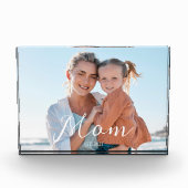 Custom Mom Established Modern Script  フォトブロック (正面)