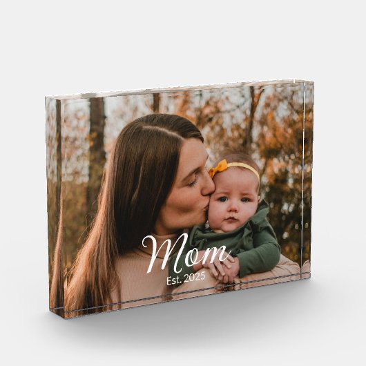 Custom Mom Established Modern Script  フォトブロック (左)