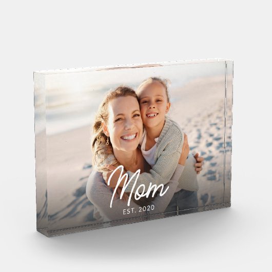 Custom Mom Established Modern Script フォトブロック (左)